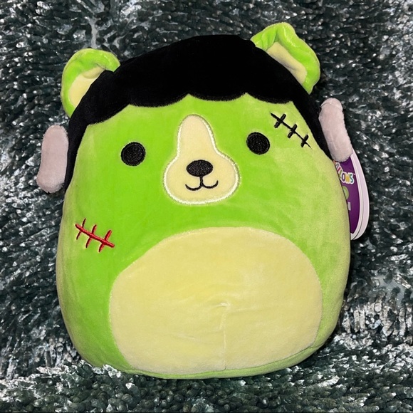 NWT Squishmallow Limited Edition Halloween Frankenbear LEN - Picture 4 of 4